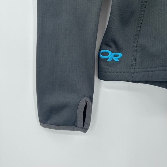 Outdoor Research Women’s Gray Teal Quarter Zip Performance Pullover Womens Sz S - Picture 11 of 12